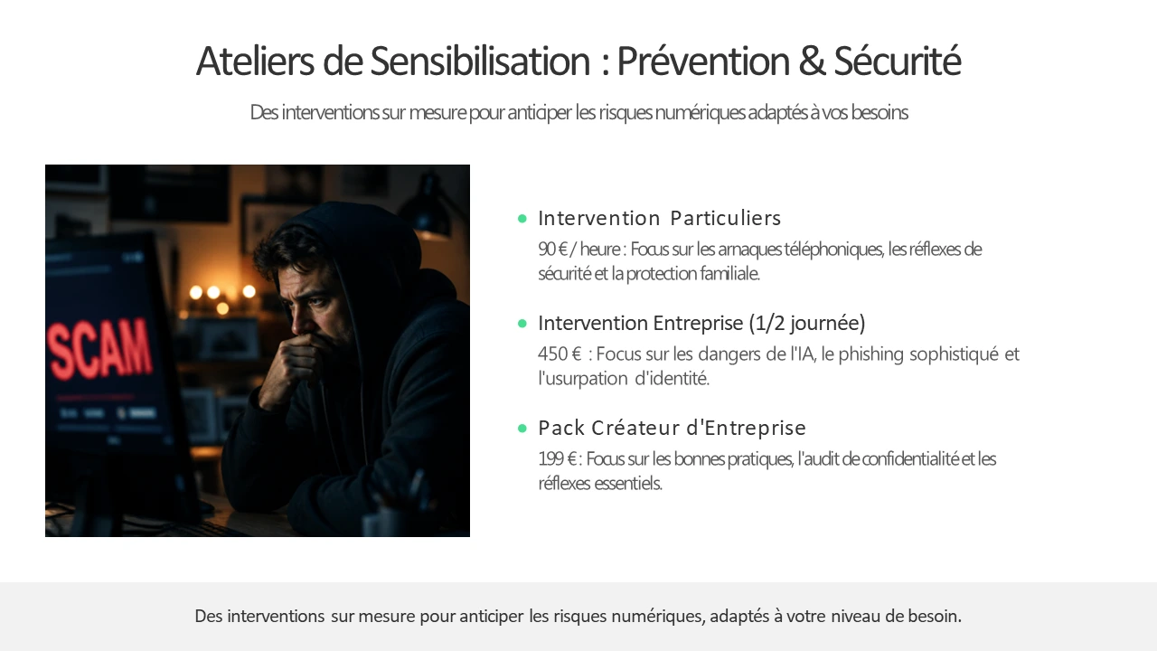 ervices boîte à outils créateurs d'entreprise, sécurisation pro, productivité cloud et veille numérique Numérix84
