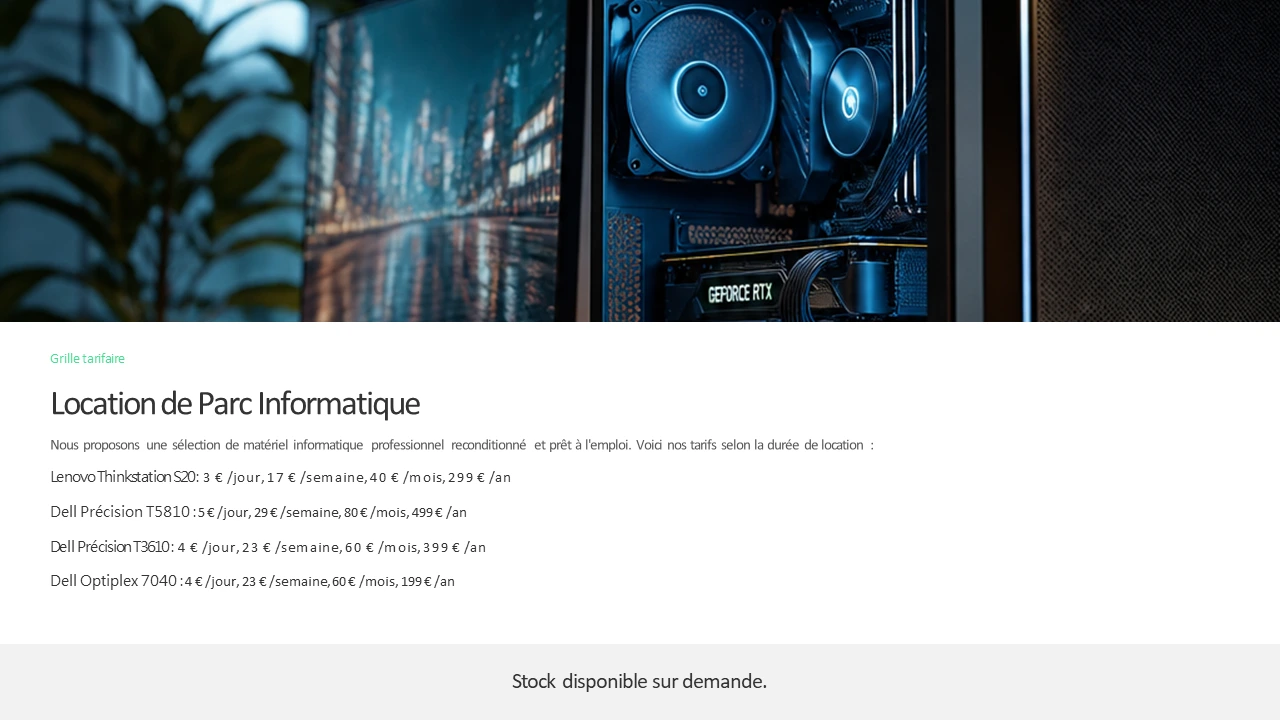 arifs location parc informatique professionnel Numérix84, PC reconditionnés pour entreprises, Carpentras